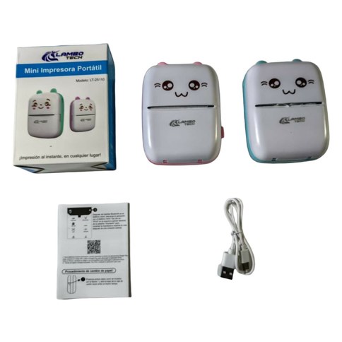 MINI IMPRESORA PORTATIL RECARGABLE USB LT-25110 LAMBO TECH 120u｜Lambo Tech LT-25110 USB充电式迷你便携式打印机（120件）