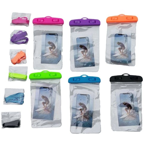FUNDA DE AGUA PROTECTORA IMPERMEABLE PARA CELULAR TRANSPARENTE 500u｜透明手机防水保护套（500件）