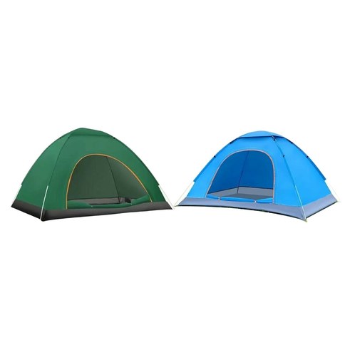 CARPA CAMPING AUTOARMABLE 190x130cm 3verde 2celeste 9bicolor 20u｜自组装露营帐篷 190x130厘米 3个绿色 2个浅蓝色 9个双色（20件）