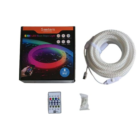 LED NEON RGB MANGUERA USB 5M CON CONTROL REMOTO 24u｜RGB LED霓虹灯USB软管 5米 带遥控器 24根（24件）