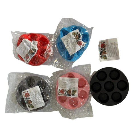 MOLDE DE SILICONA P/ FREIDORA DE AIRE COLOR SURTIDO 20CM 200u｜硅胶空气炸锅模具（20 厘米，多种颜色）-（200件）