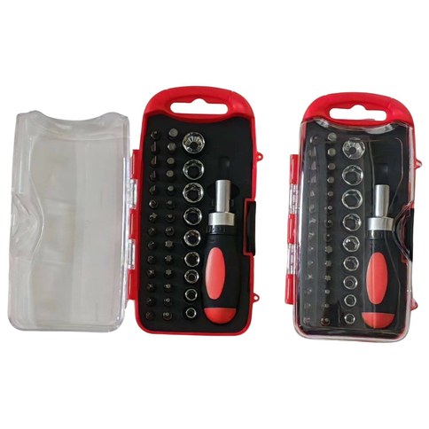 KIT DESTORNILLADOR PUNTAS TUBOS x38 pcs 40u｜螺丝刀套装（38 个批头、套筒）-（40件）
