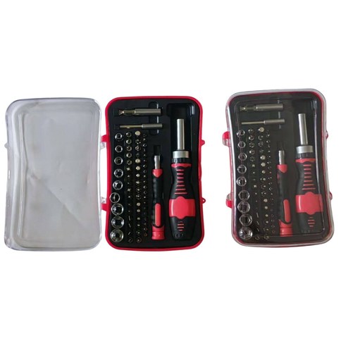 KIT DESTORNILLADOR KZ-C031 PUNTAS TUBOS x65pcs 24u｜KZ-C031螺丝刀套装（含套筒批头）x65件（24件）