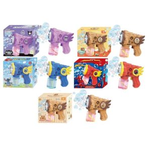 a23-image972 PISTOLA BURBUJERO 055 c/LUCES 100ml VARIOS PERSONAJES 14cmx6cmx13cm 120u|带灯光的泡泡枪055 100毫升 多种卡通图案 14x6x13厘米(120件)