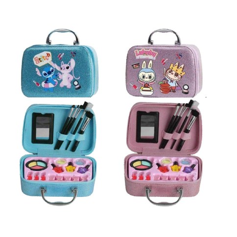 MALETIN DE MAQUILLAJES INFANTIL DE PERSONAJES C/PINCELES 72u｜儿童卡通化妆套装（含化妆刷）（72件）