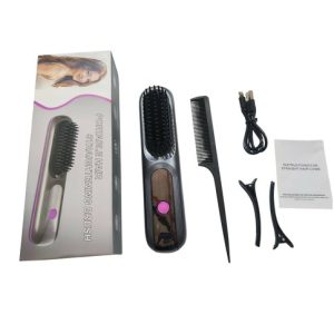 a23-image982 PEINE ALISADOR PORTATIL RECARGABLE USB 80u|便携式 USB 充电式直发梳(80件)