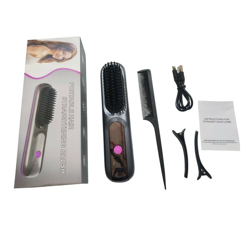 PEINE ALISADOR PORTATIL RECARGABLE USB 80u｜便携式 USB 充电式直发梳（80件）