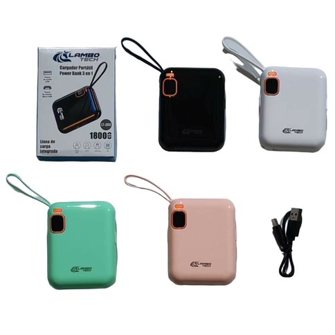 DX07 CARGADOR PORTAIL POWER BANK 3 EN 1 18000mAh LT-2551 LAMBO TECH 200u｜DX07 18000mAh LT-2551 便携式移动电源（200件）
