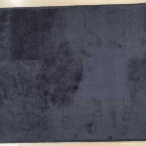 a28-row-0013 Alfombrilla de baño de imitación de cachemira 45 x 75 cm, color liso, negro|45X75仿羊绒单色地垫-黑色