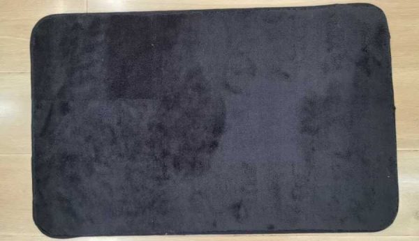 Alfombrilla de baño de imitación de cachemira 45 x 75 cm, color liso, negro｜45X75仿羊绒单色地垫-黑色