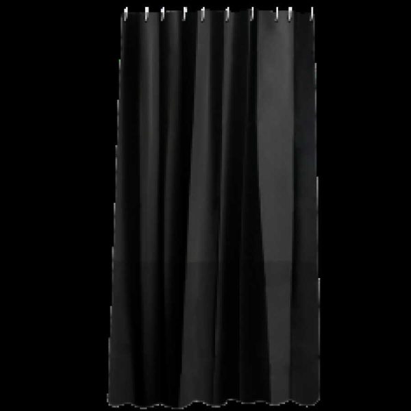 Cortina de ducha de EVA de color liso 180 x 180 cm, negro｜180x180EVA单色浴帘 -黑色