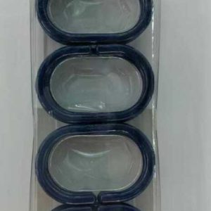 Ganchos de plástico para cortina de ducha, azul intenso｜浴帘扣-孔蓝
