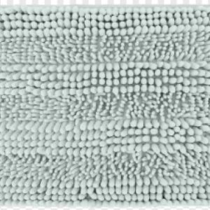 a28-row-0055 Alfombrilla de baño de chenilla de pelo grueso y fino 45 x 70 cm, verde claro|45x70粗细毛雪尼尔地垫-迪绿
