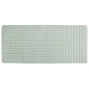 a28-row-0057 Alfombrilla de baño con diseño de cuadrícula 40 x 70 cm, verde claro|40X70格子浴垫 -迪绿