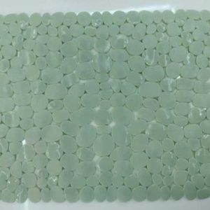 a28-row-0059 Alfombrilla de baño de color liso 68 x 35 cm, verde claro|68X35单色浴垫-迪绿