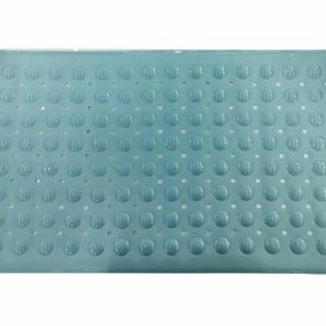 a28-row-0069 Alfombrilla de baño con puntos 70 x 38 cm, azul celeste|70X38圆点浴垫 -天蓝