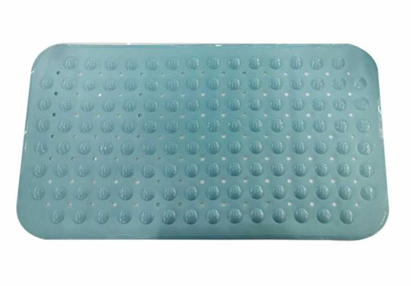 Alfombrilla de baño con puntos 70 x 38 cm, azul celeste｜70X38圆点浴垫 -天蓝