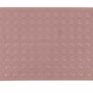 a28-row-0079 Alfombrilla de baño con puntos 70 x 38 cm, rosa|70×38 圆点浴垫-粉色