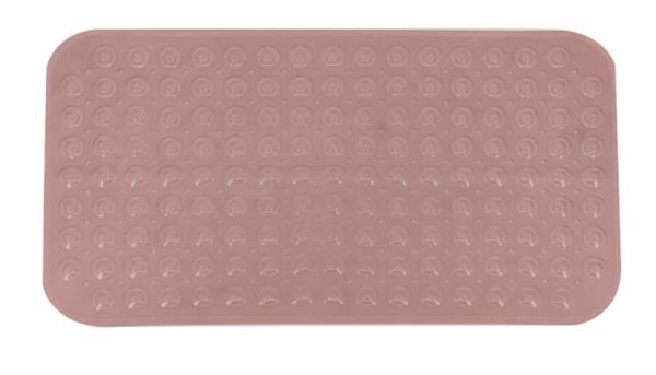 Alfombrilla de baño con puntos 70 x 38 cm, rosa｜70×38 圆点浴垫－粉色