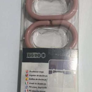 Ganchos de plástico para cortina de ducha, rosa｜浴帘扣-粉色