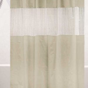 Cortina de ducha de paneles combinados 180 x 200 cm, beige｜180x200 拼接浴帘-米色