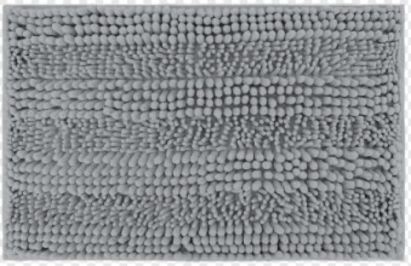 Alfombrilla de baño de chenilla de pelo grueso y fino 45 x 70 cm, gris｜45x70粗细毛雪尼尔地垫-灰色
