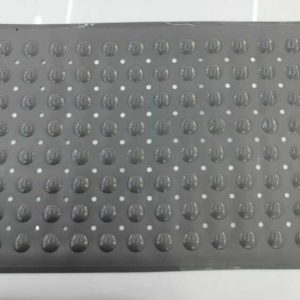 a28-row-0103 Alfombrilla de baño con puntos 70 x 38 cm, gris|70×38 圆点浴垫-灰色