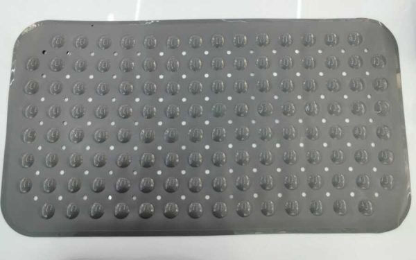 Alfombrilla de baño con puntos 70 x 38 cm, gris｜70×38 圆点浴垫－灰色