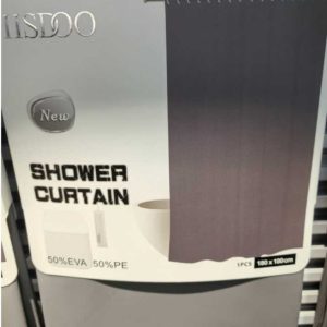 Cortina de ducha de EVA de color liso 180 x 180 cm, gris｜180x180EVA单色浴帘 -灰色