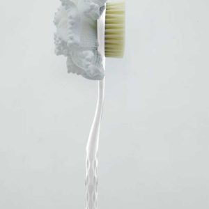 Cepillo de baño de doble cara con esponja de malla, blanco｜双面浴球浴刷-白色