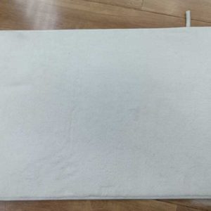 a28-row-0113 Alfombrilla de baño de imitación de cachemira 45 x 75 cm, color liso, blanco|45X75仿羊绒单色地垫-白色