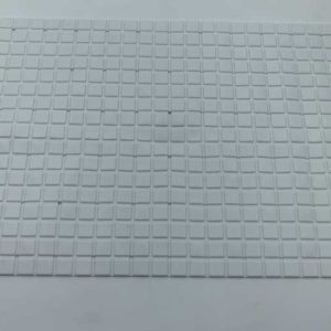 a28-row-0115 Alfombrilla de baño con diseño de cuadrícula 40 x 70 cm, blanco|40X70格子浴垫 -白色