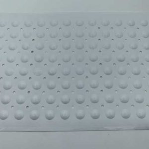 a28-row-0116 Alfombrilla de baño con puntos 70 x 38 cm, blanco|70×38 圆点浴垫-白色