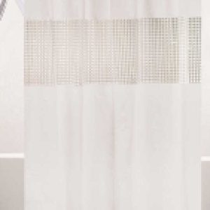 Cortina de ducha de paneles combinados 180 x 200 cm, blanco｜180x200 拼接浴帘-白色